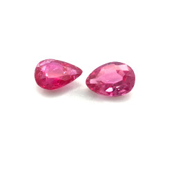 1.05-CT  Pear Shape Ruby Matched Pair